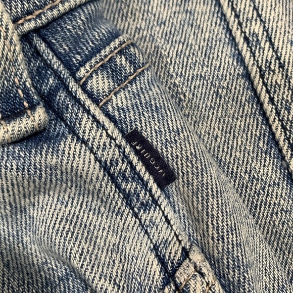 McGuire “Valletta Straight” Light Wash Fringed Hem Straight Crop Jeans size 27 - Picture 10 of 13